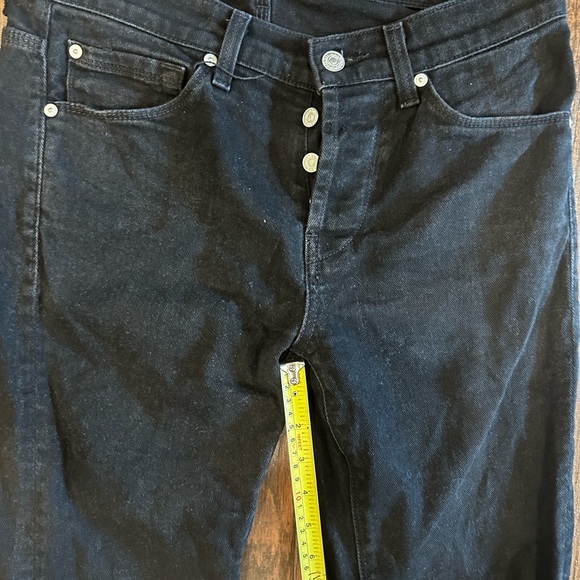 7 for all mankind men’s rhibgy black denim size 29 - Picture 2 of 5
